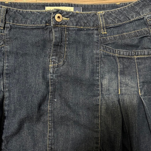 🌥️mini low rise pleated denim skirt - Picture 2 of 4